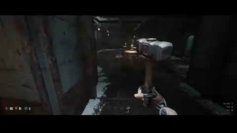 GRAIN ROT player retreating around a corner during a chase